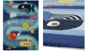 Momeni Lil Mo Whimsy LMJ-21 Ocean Life Blue Area Rugs